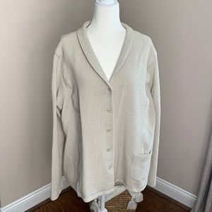 Eileen Fisher Oatmeal Waffle Jacket